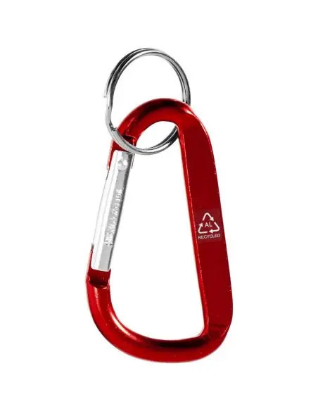 Llavero con mosquetón de aluminio reciclado RCS Ecológico Personalizado 6104572