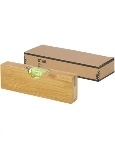 Nivel de burbuja en bambú con abrebotellas...