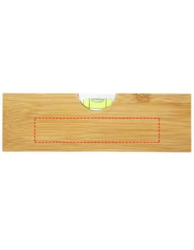 Nivel de burbuja en bambú con abrebotellas...