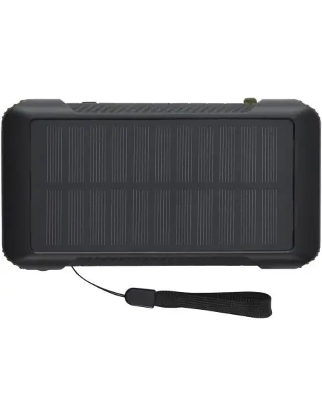 Batería externa de dinamo solar en plástico reciclado de 10 000 mAh con certificación RCS Ecológica Personalizada 6124346