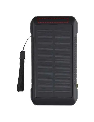 Batería externa de dinamo solar en plástico...