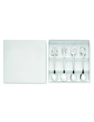 Set 4 cucharas de té navideñas Ecológica...