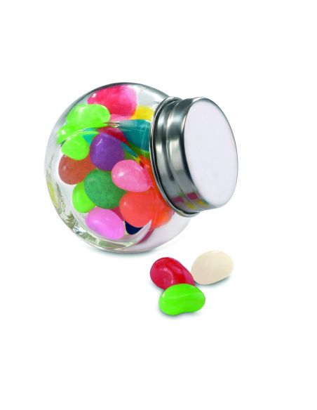 Bote de cristal con caramelos Ecológico Personalizado 7KC7103