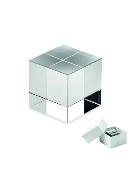 Premio cubo de cristal Ecológico Personalizado 7MO2656