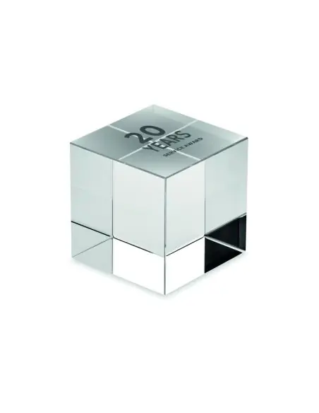 Premio cubo de cristal Ecológico Personalizado 7MO2656