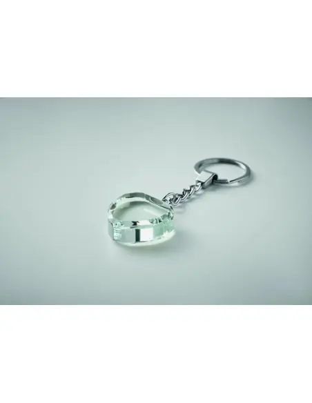 Llavero corazón de cristal Ecológico Personalizado 7MO2658