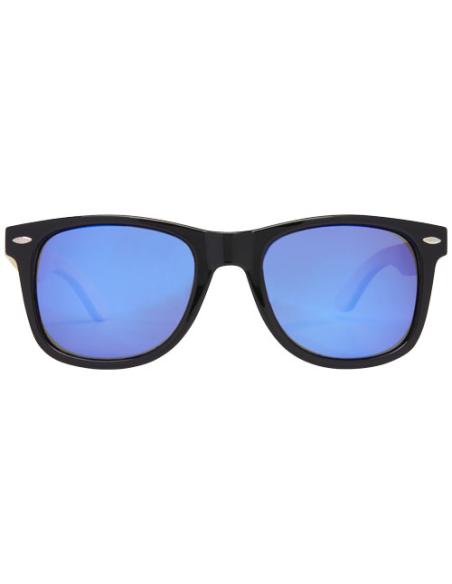 Gafas de sol polarizadas con cristal de espejo de PET reciclado/bambú en caja de regalo "Teoyō" "Tiuyō"