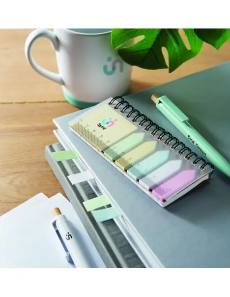 Set de notas adhesivas en PP Ecológica Personalizada 7MO2823