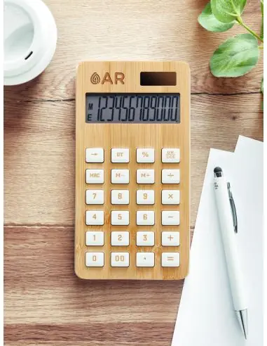 Calculadora bambú de 12 dígitos Ecológica...