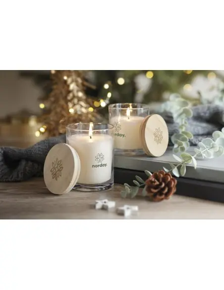 Vela aroma vainilla Ecológica Personalizada 7MO6316