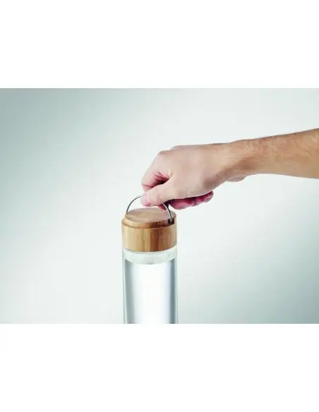 Botella 500 ml tapa de bambú Ecológica Personalizada 7MO6413