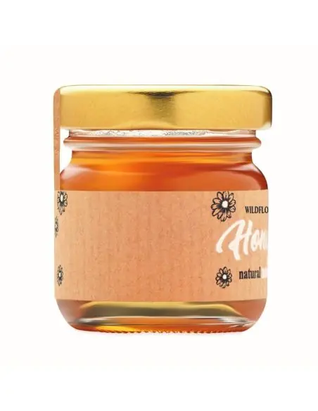 Tarro de miel de flores 50 gr Ecológico Personalizado 7MO6439