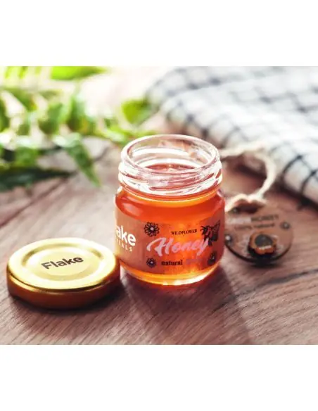Tarro de miel de flores 50 gr Ecológico Personalizado 7MO6439