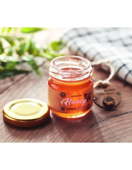 Tarro de miel de flores 50 gr Ecológico Personalizado 7MO6439