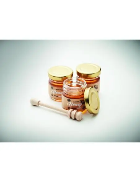 Set de 3 mieles de flores Ecológico Personalizado 7MO6441