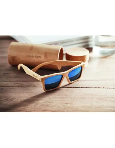 Gafas de sol y estuche bambú Ecológica Personalizada 7MO6454