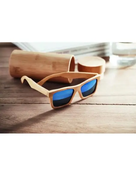 Gafas de sol y estuche bambú Ecológica Personalizada 7MO6454