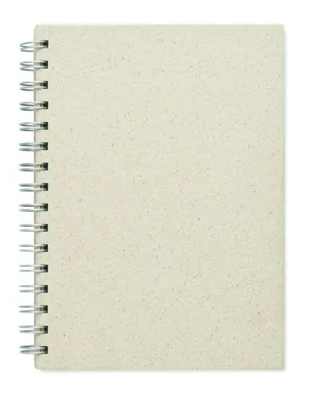 Libreta anillas A5 papel hierba Ecológica Personalizada 7MO6541
