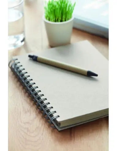 Libreta anillas A5 papel hierba Ecológica...