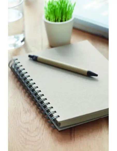 Libreta anillas A5 papel hierba Ecológica Personalizada 7MO6541