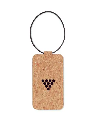 Etiqueta de equipaje de corcho Ecológica...