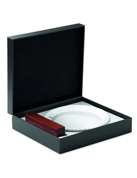 Placa o trofeo cristal redonda Ecológica Personalizada 7MO6586