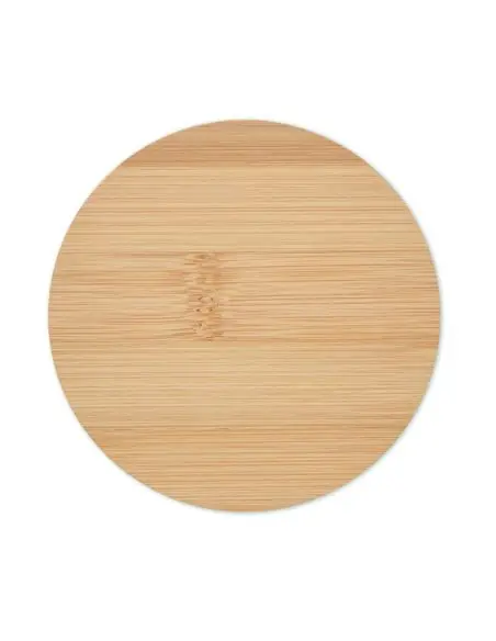 Posavasos redondo de bambú Ecológico Personalizado 7MO6602