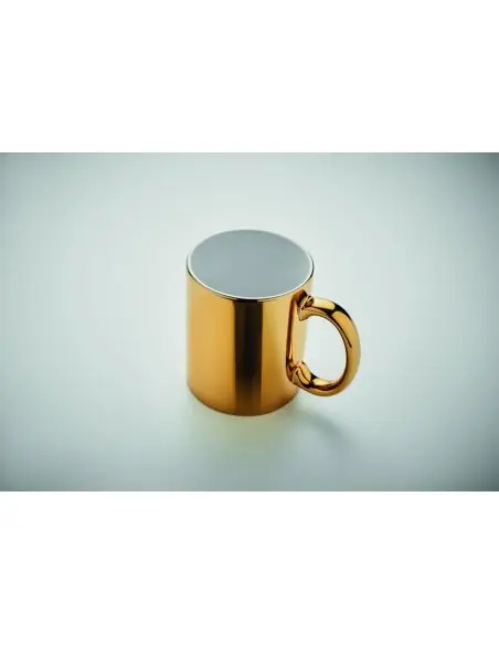Taza cerámica metálica 300 ml Ecológica Personalizada 7MO6607