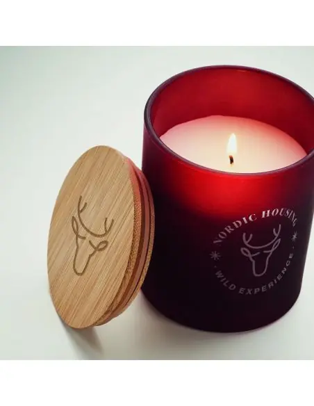 Vela de cera vegetal 200 gr Ecológica Personalizada 7MO6613