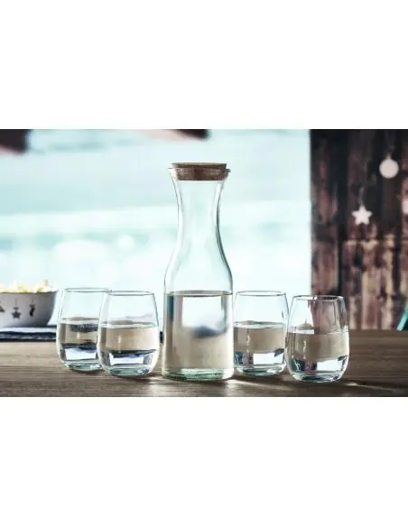 Jarra de vidrio reciclado 1L Ecológica Personalizada 7MO6655