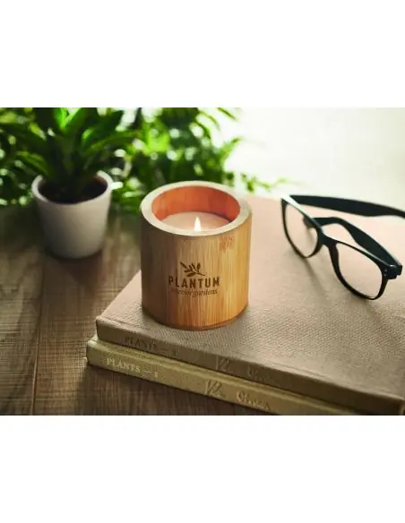 Vela de cera vegetal 160 gr Ecológica Personalizada 7MO6668
