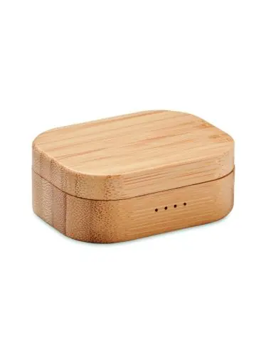 Auriculares TWS estuche bambú Ecológico...