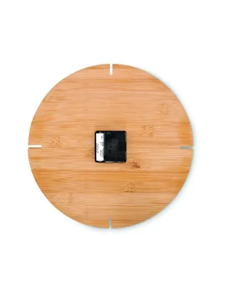 Reloj redondo pared de bambú Ecológico Personalizado 7MO6792