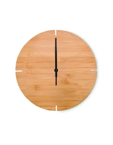 Reloj redondo pared de bambú Ecológico...