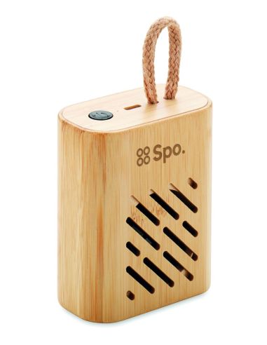 Altavoz inalámbrico bambú 3W Ecológico...