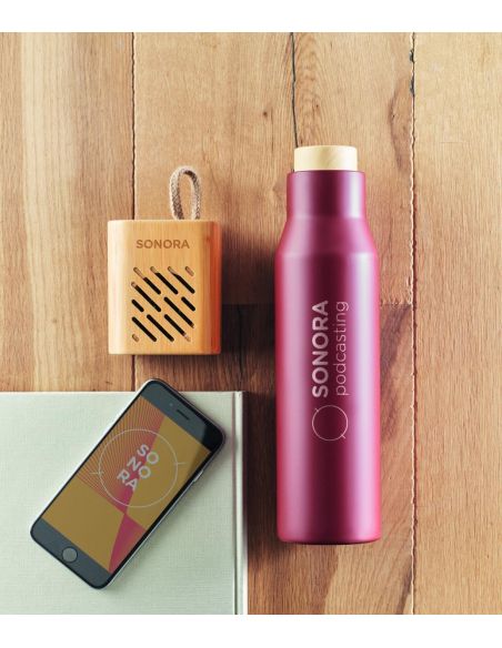 Altavoz inalámbrico bambú 3W Ecológico Personalizado 7MO6813