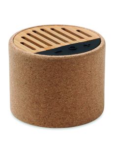 Altavoz redondo de corcho Ecológico Personalizado 7MO6819 - Producto ecológico