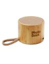 Altavoz inalámb. redondo bambú Ecológico Personalizado 7MO6890 - Imagen 2