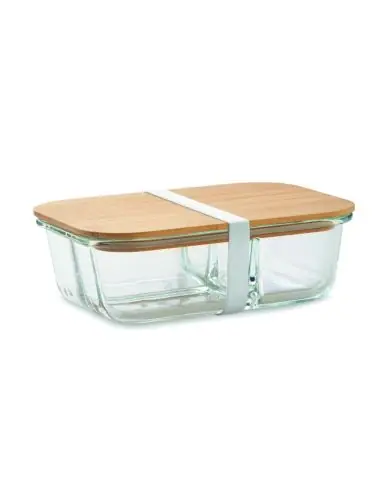 Fiambrera vidrio tapa de bambú Ecológica...