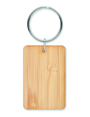 Llavero rectangular de bambú Ecológico...
