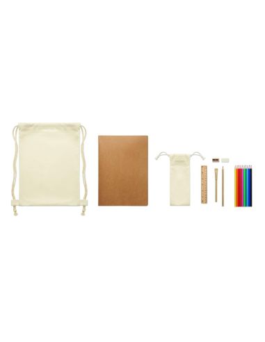 Set de dibujo infantil en bolsa Ecológica...