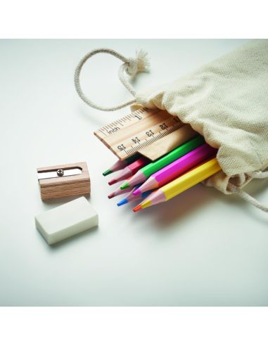 Set de dibujo infantil en bolsa Ecológica...