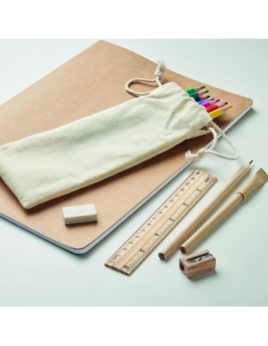 Set de dibujo infantil en bolsa Ecológica...