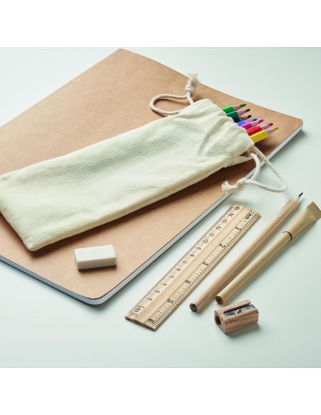 Set de dibujo infantil en bolsa Ecológica Personalizada 7MO6980