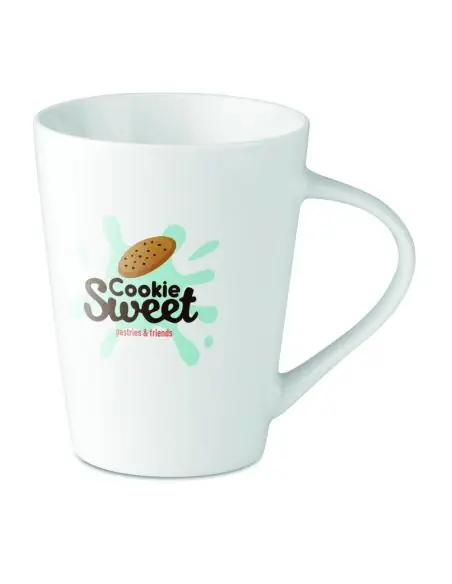 Taza cónica de porcelana 250 ml Ecológica Personalizada 7MO9078