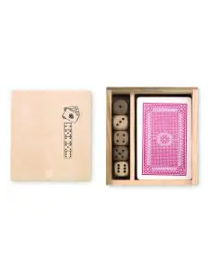 Set de cartas y dados en caja Ecológica Personalizada...