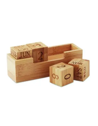 Calendario de bambú Ecológica Personalizada...