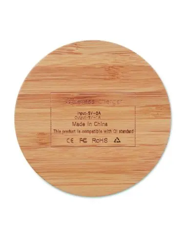 Cargador inalámbrico bambú Ecológico...
