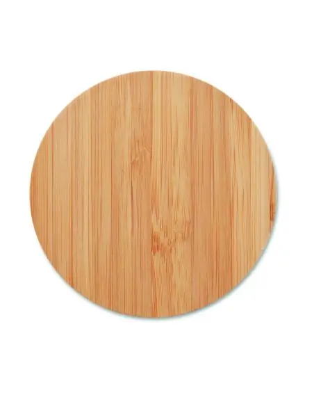 Cargador inalámbrico bambú Ecológico Personalizado 7MO9434