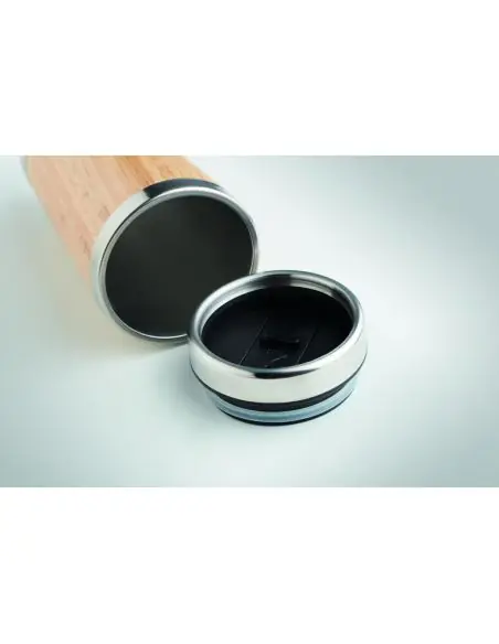 Termo bambú doble capa 400ml Ecológico Personalizado 7MO9444
